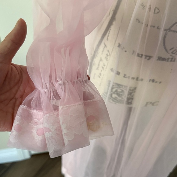 Miss Elaine Vintage Multi-layer Sheer Chiffon Peignor (Robe and Nightgown) - Picture 16 of 16